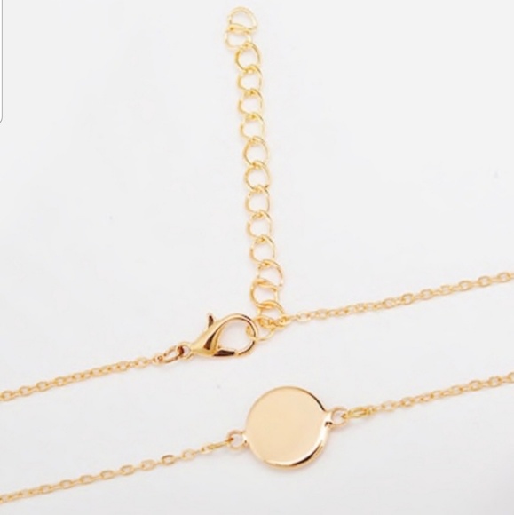 💕 1 left💕Rose Druzy Crystal Gold Charm Necklace - Picture 4 of 5